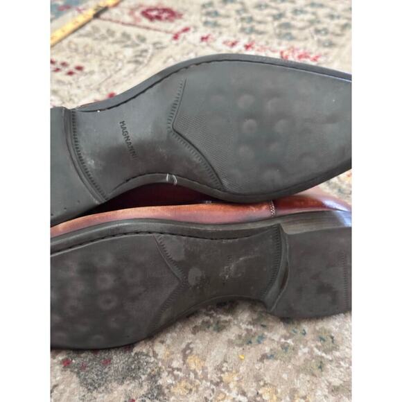 MAGNANNI Men's Brown Leather RILEY Cognac Chelsea Boots Size 7.5M - Picture 7 of 11